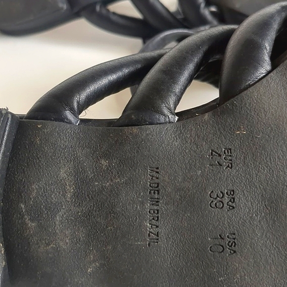 Anthropologie Black Grecian Sandals - Picture 9 of 12